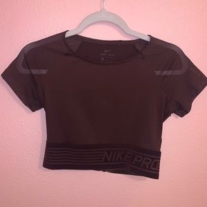 Maroon Nike Crop Top